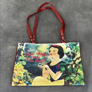 Disney Snow White and the Seven Dwarfs Tote - Red and Green